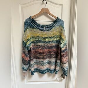 Anthropologie Multicolored Yarn Sweater